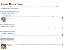 Tablet Screenshot of criticaltheoryforum.blogspot.com