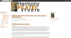 Desktop Screenshot of harmonypilatesstudio.blogspot.com