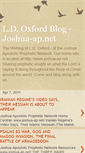 Mobile Screenshot of joshuaapld.blogspot.com