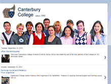 Tablet Screenshot of canterburycollegenz.blogspot.com