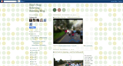 Desktop Screenshot of dontstopbelieving-runningblog.blogspot.com