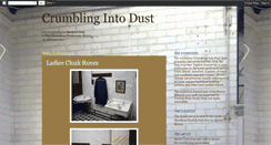 Desktop Screenshot of crumblingintodust.blogspot.com