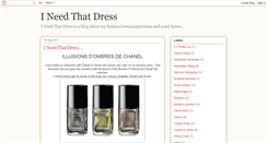 Desktop Screenshot of i-need-that-dress.blogspot.com