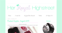 Desktop Screenshot of herroyalhighstreet.blogspot.com