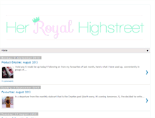 Tablet Screenshot of herroyalhighstreet.blogspot.com
