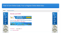 Desktop Screenshot of howtoearnonline-easily.blogspot.com