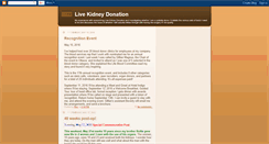 Desktop Screenshot of livekidneydonation.blogspot.com
