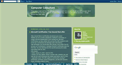 Desktop Screenshot of computerconsultantonline.blogspot.com