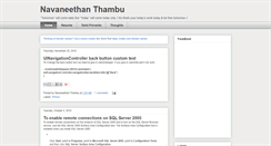 Desktop Screenshot of navaneethant.blogspot.com