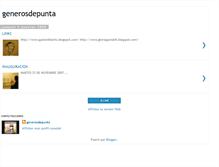 Tablet Screenshot of generosdepunta.blogspot.com