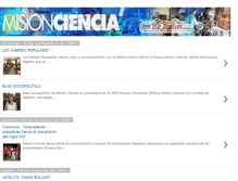 Tablet Screenshot of misioncienciabolivarheres.blogspot.com