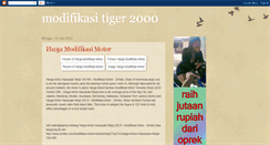 Desktop Screenshot of modifikasitiger2000.blogspot.com