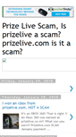 Mobile Screenshot of prizelivescam.blogspot.com