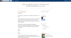 Desktop Screenshot of competitive40k.blogspot.com