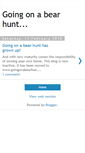 Mobile Screenshot of goingonabearhunt.blogspot.com