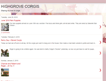 Tablet Screenshot of highgrovecorgis.blogspot.com