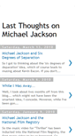 Mobile Screenshot of lastthoughtsonmichaeljackson.blogspot.com