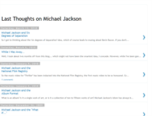 Tablet Screenshot of lastthoughtsonmichaeljackson.blogspot.com