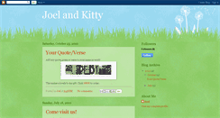 Desktop Screenshot of joelandkitty.blogspot.com