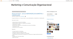 Desktop Screenshot of comunicacao-organizacional.blogspot.com