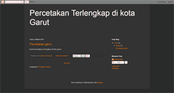 Desktop Screenshot of percetakangarut.blogspot.com