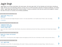 Tablet Screenshot of jagjitsingh.blogspot.com