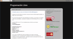 Desktop Screenshot of programacionlibre.blogspot.com