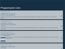 Tablet Screenshot of programacionlibre.blogspot.com