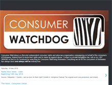 Tablet Screenshot of consumerwatchdogbw.blogspot.com