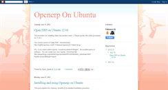 Desktop Screenshot of openerp-ubuntu.blogspot.com