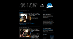 Desktop Screenshot of howsitmoing.blogspot.com