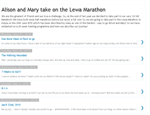 Tablet Screenshot of alisonandmarytakeonthelewamarathon1.blogspot.com