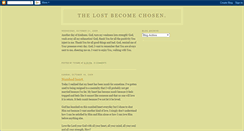 Desktop Screenshot of lostbecomechosen.blogspot.com