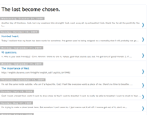 Tablet Screenshot of lostbecomechosen.blogspot.com