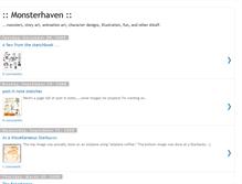 Tablet Screenshot of monsterhaven.blogspot.com