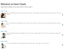 Tablet Screenshot of irenecloset.blogspot.com