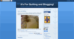 Desktop Screenshot of itsforquilting.blogspot.com