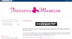 Desktop Screenshot of initiativa-mamelor.blogspot.com