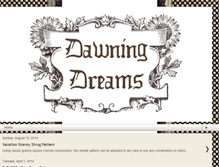 Tablet Screenshot of dawningdreamsblog.blogspot.com