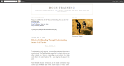 Desktop Screenshot of dogstrainingx.blogspot.com