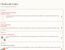 Tablet Screenshot of clockworkcodex.blogspot.com