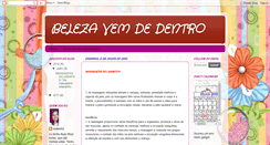 Desktop Screenshot of belezzavemdedentro.blogspot.com