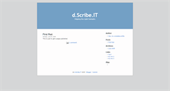 Desktop Screenshot of dscribeit.blogspot.com