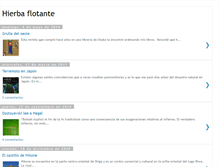 Tablet Screenshot of hierbaflotante.blogspot.com