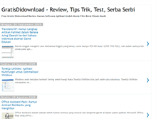 Tablet Screenshot of gratisdidownload.blogspot.com