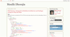 Desktop Screenshot of maulikdhorajia.blogspot.com