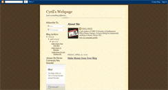 Desktop Screenshot of cyril-webpage.blogspot.com