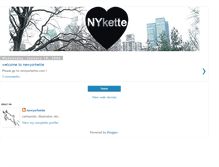 Tablet Screenshot of newyorkette.blogspot.com
