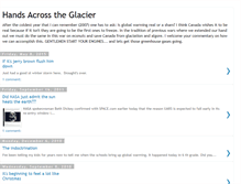 Tablet Screenshot of handsacrosstheglacier.blogspot.com