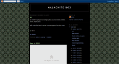 Desktop Screenshot of malachitebox.blogspot.com